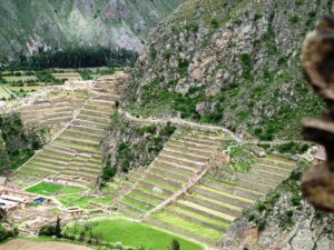 Ollantaytambo forma de una llama
